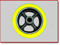 10 inch yellow wheel