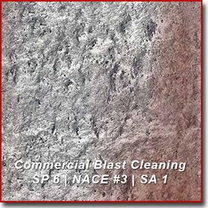 sample of commercial blast cleaning 