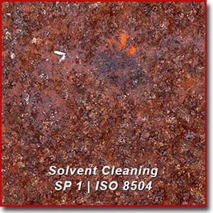 Sample of solvent cleaning